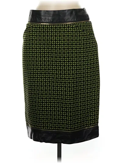 Pre-owned Per Se By Carlisle Formal Skirt In Green
