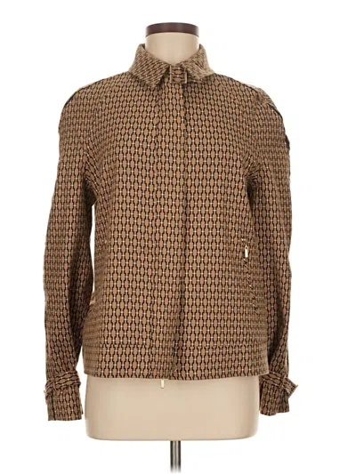 Pre-owned Per Se By Carlisle Jacket In Brown
