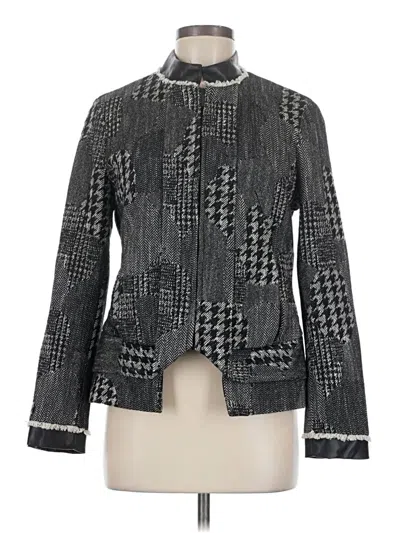 Pre-owned Per Se By Carlisle Jacket In Gray