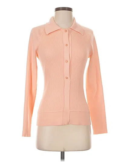 Pre-owned Per Se By Carlisle Long Sleeve Blouse In Orange