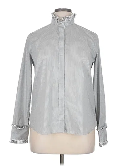 Pre-owned Per Se By Carlisle Long Sleeve Button Down Shirt In Black