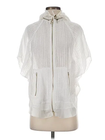 Pre-owned Per Se By Carlisle Poncho In White