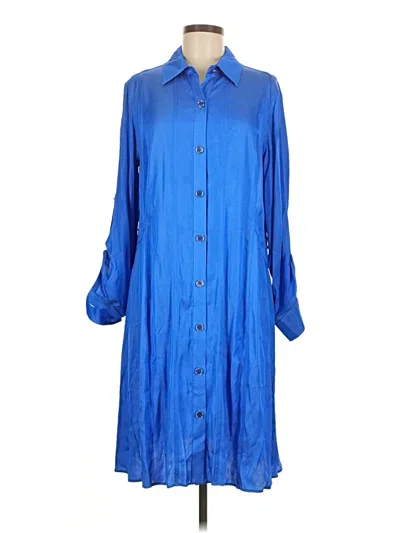 Pre-owned Per Se By Carlisle Raincoat In Blue