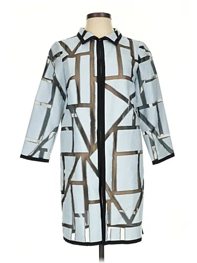 Pre-owned Per Se By Carlisle Raincoat In Blue