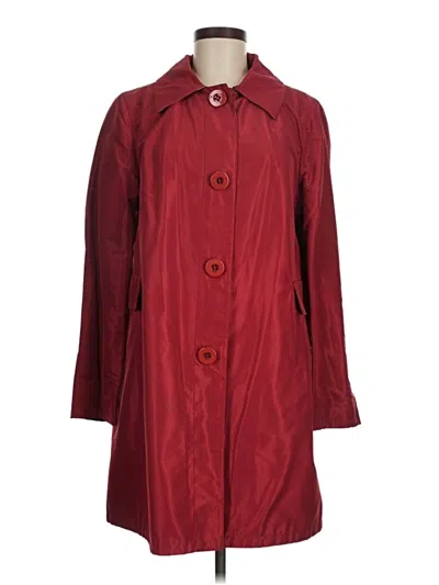 Pre-owned Per Se By Carlisle Raincoat In Red