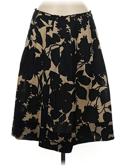Pre-owned Per Se By Carlisle Silk Skirt In Black