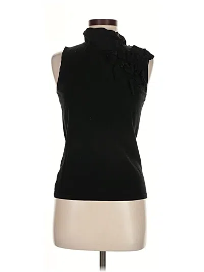 Pre-owned Per Se By Carlisle Sleeveless T-shirt In Black