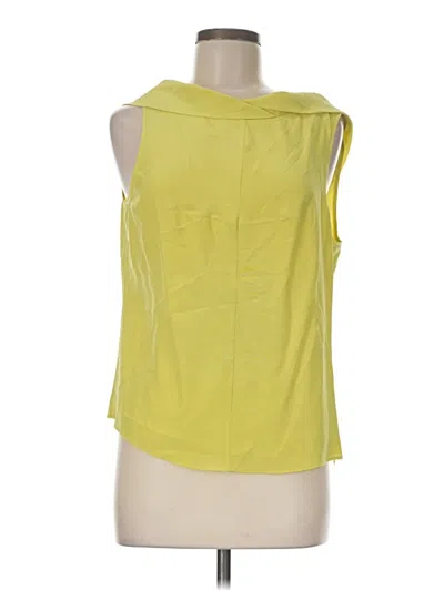 Pre-owned Per Se By Carlisle Sleeveless T-shirt In Yellow