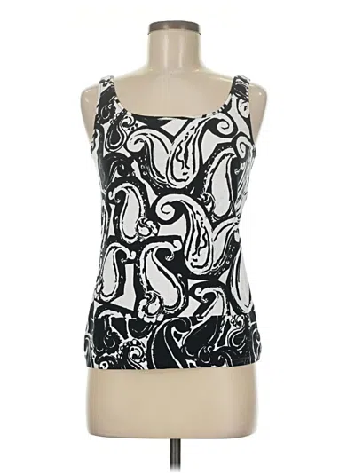 Pre-owned Per Se By Carlisle Tank Top Black Strapless Neckline Tops