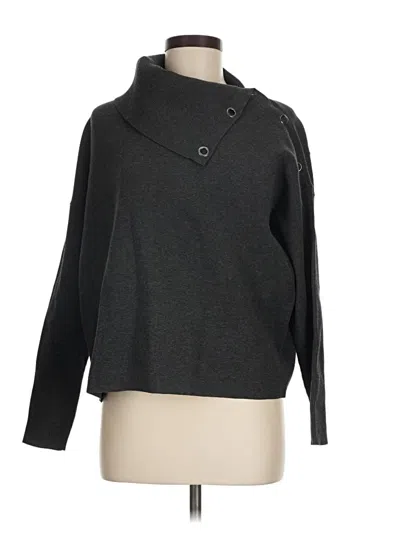 Pre-owned Per Se By Carlisle Turtleneck Sweater In Gray