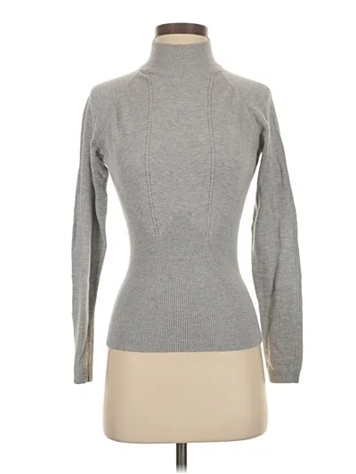 Pre-owned Per Se By Carlisle Turtleneck Sweater In Gray