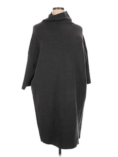 Pre-owned Per Se Casual Dress In Gray