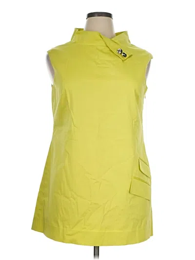 Pre-owned Per Se Casual Dress In Yellow