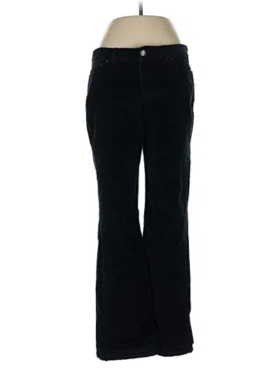 Pre-owned Per Se Casual Pants In Black