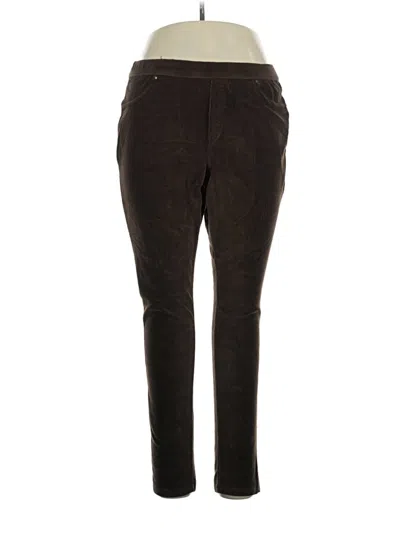 Pre-owned Per Se Casual Pants In Brown