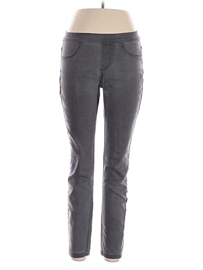 Pre-owned Per Se Casual Pants In Gray