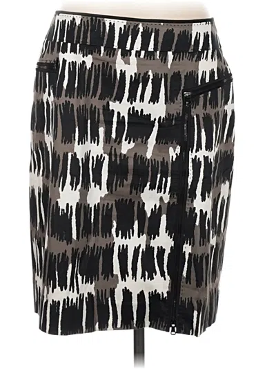 Pre-owned Per Se Casual Skirt In Black