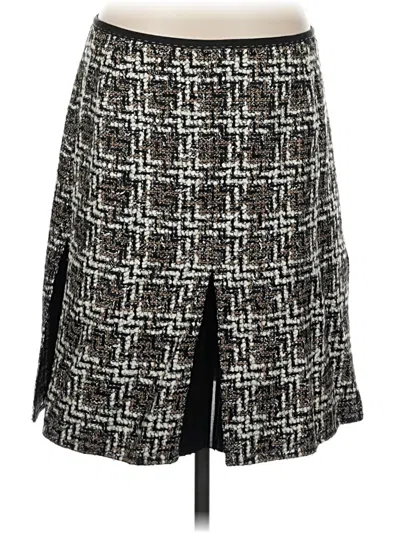 Pre-owned Per Se Casual Skirt In Black