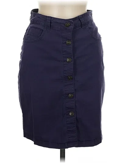 Pre-owned Per Se Casual Skirt In Blue