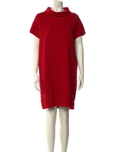 Pre-owned Per Se Cowl Neck Sweater In Red