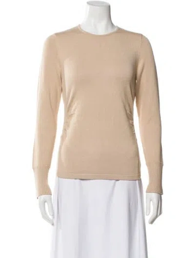 Pre-owned Per Se Crew Neck Sweater In Neutral