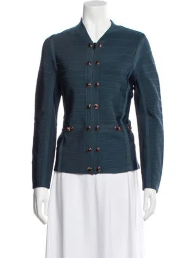 Pre-owned Per Se Denim Jacket In Blue