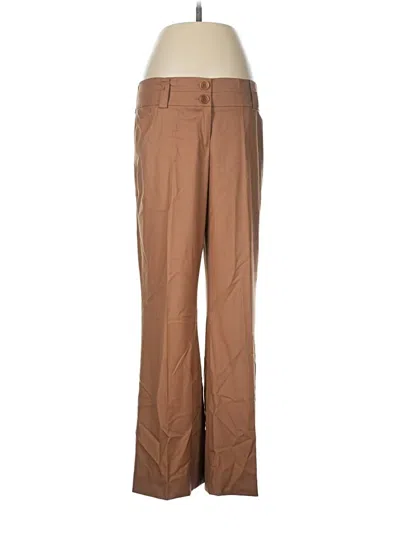 Pre-owned Per Se Dress Pants In Brown