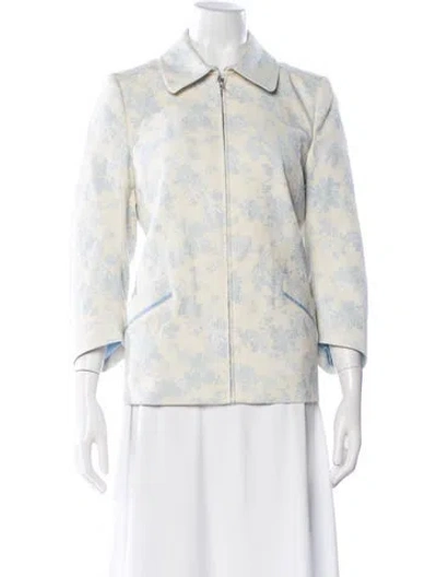 Pre-owned Per Se Floral Print Jacket