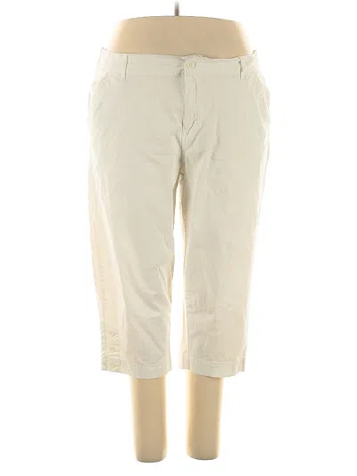 Pre-owned Per Se Khaki Pant In White