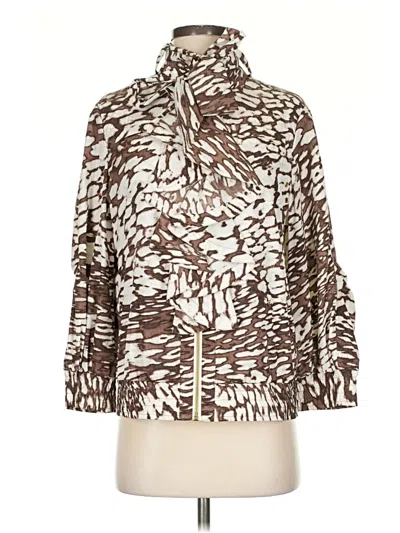Pre-owned Per Se Kimono In Brown