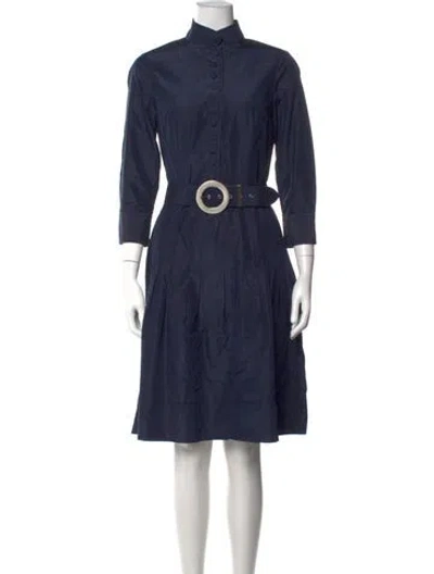 Pre-owned Per Se Knee-length Dress In Black