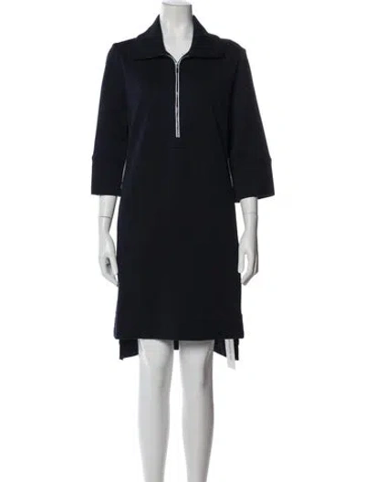 Pre-owned Per Se Knee-length Dress In Blue