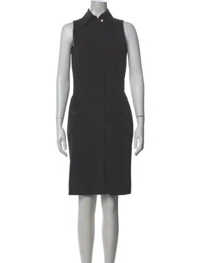 Pre-owned Per Se Knee-length Dress In Gray