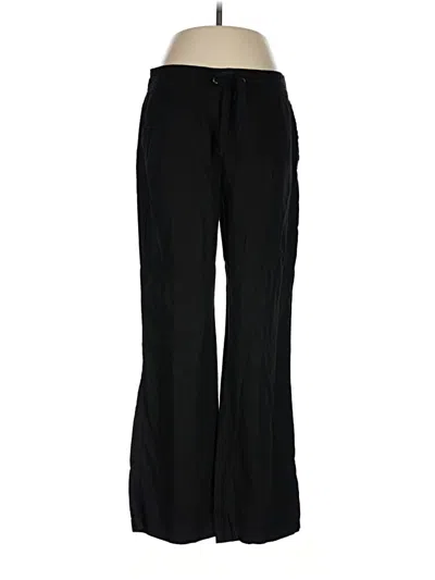 Pre-owned Per Se Linen Pants In Black