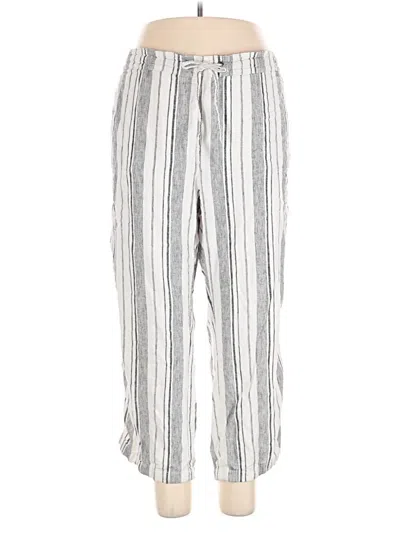 Pre-owned Per Se Linen Pants In White