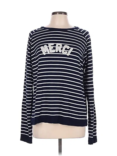 Pre-owned Per Se Long Sleeve T-shirt In Blue