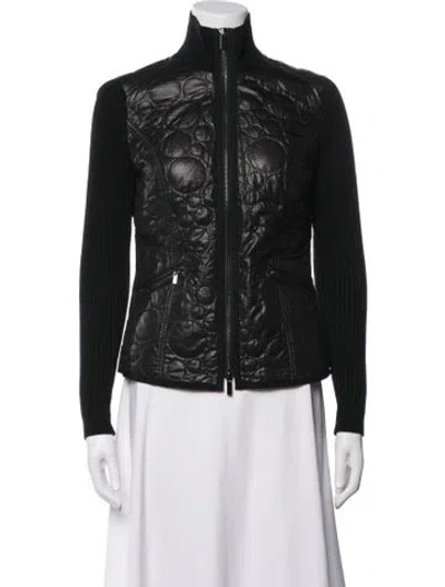 Pre-owned Per Se Patterned Jacket In Black
