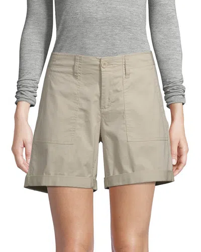 Per Se Porkchop Twill Shorts In Transparent