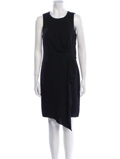Pre-owned Per Se Scoop Neck Mini Dress In Black