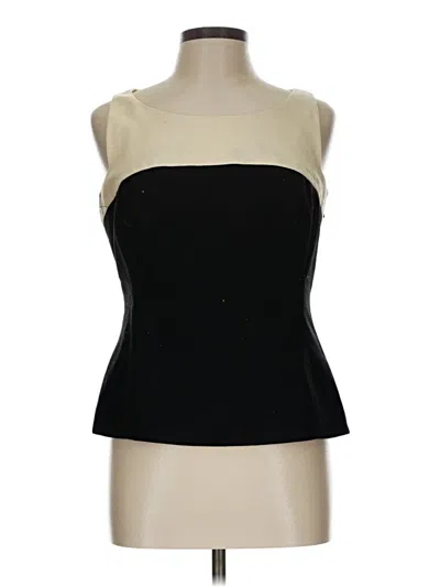 Pre-owned Per Se Sleeveless Top Black Strapless Neckline Tops