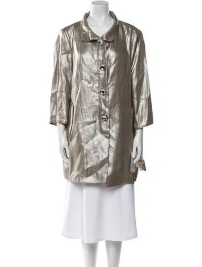 Pre-owned Per Se Trench Coat W/ Tags