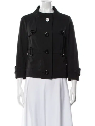 Pre-owned Per Se Utility Jacket In Black