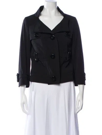 Pre-owned Per Se Utility Jacket In Black