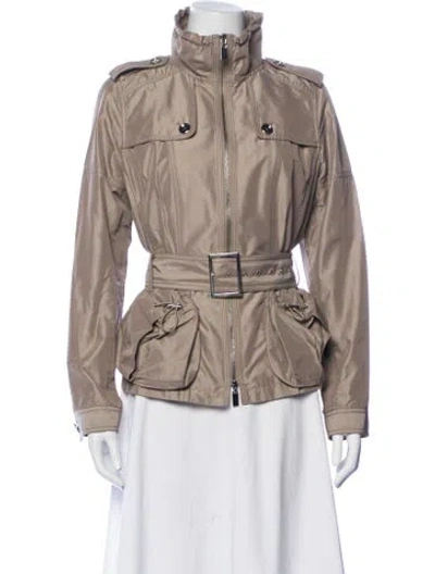 Pre-owned Per Se Utility Jacket In Neutrals