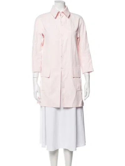 Pre-owned Per Se Utility Jacket In Pink