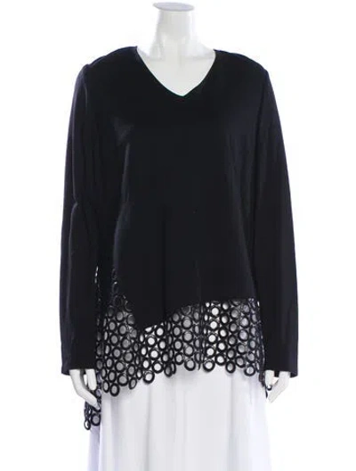 Pre-owned Per Se V-neck Mini Dress In Multi