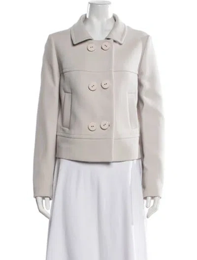 Pre-owned Per Se Wool Blazer In Neutrals
