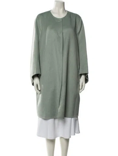 Pre-owned Per Se Wool Coat W/ Tags In Green