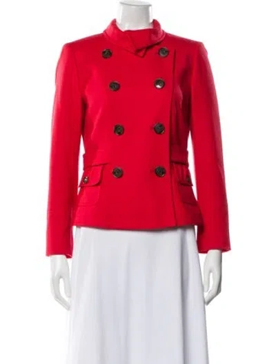 Pre-owned Per Se Wool Evening Jacket In Red
