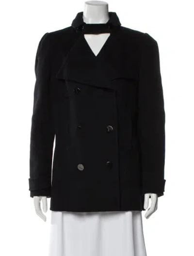 Pre-owned Per Se Wool Jacket In Black